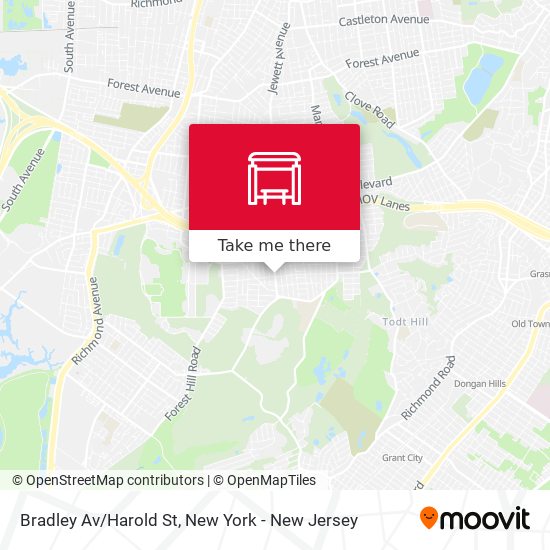 Mapa de Bradley Av/Harold St