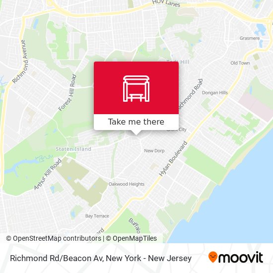 Mapa de Richmond Rd/Beacon Av