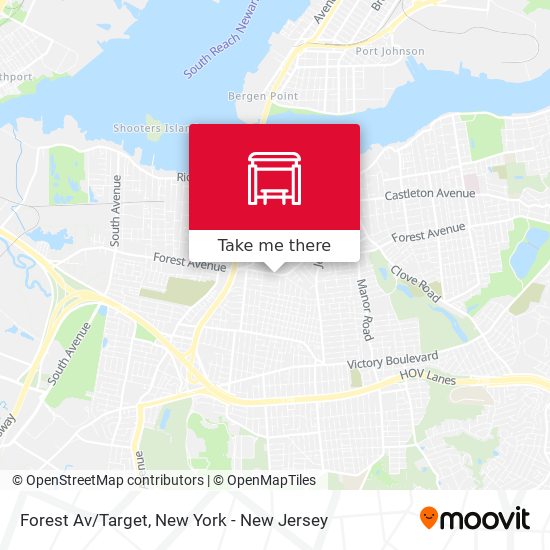 Forest Av/Target map