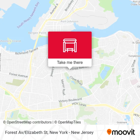 Forest Av/Elizabeth St map