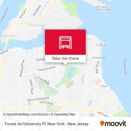 Mapa de Forest Av/University Pl