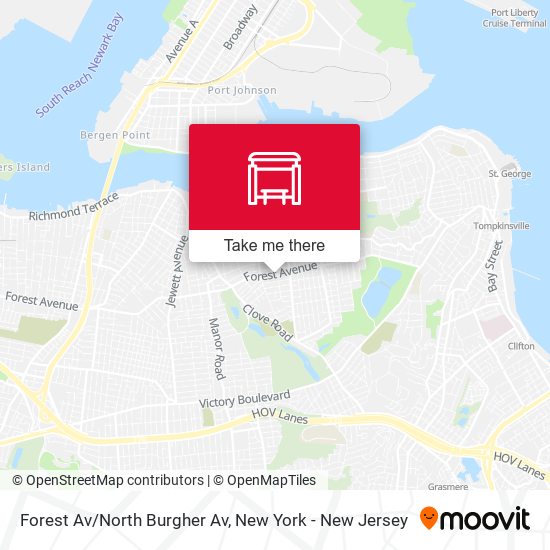 Forest Av/North Burgher Av map