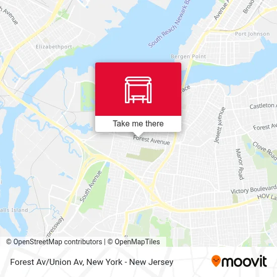 Forest Av/Union Av map