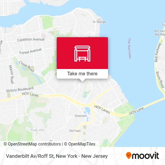 Vanderbilt Av/Roff St map