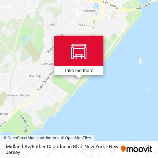 Mapa de Midland Av / Father Capodanno Blvd