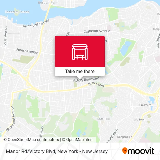 Manor Rd/Victory Blvd map