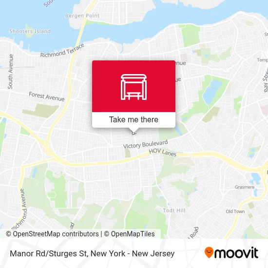 Manor Rd/Sturges St map