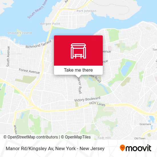 Manor Rd/Kingsley Av map