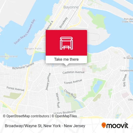 Broadway/Wayne St map