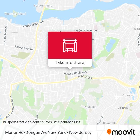 Mapa de Manor Rd/Dongan Av