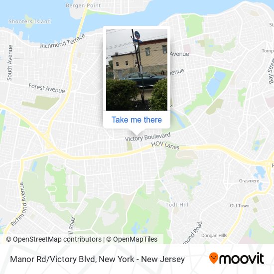 Mapa de Manor Rd/Victory Blvd