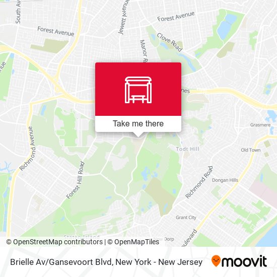 Mapa de Brielle Av/Gansevoort Blvd