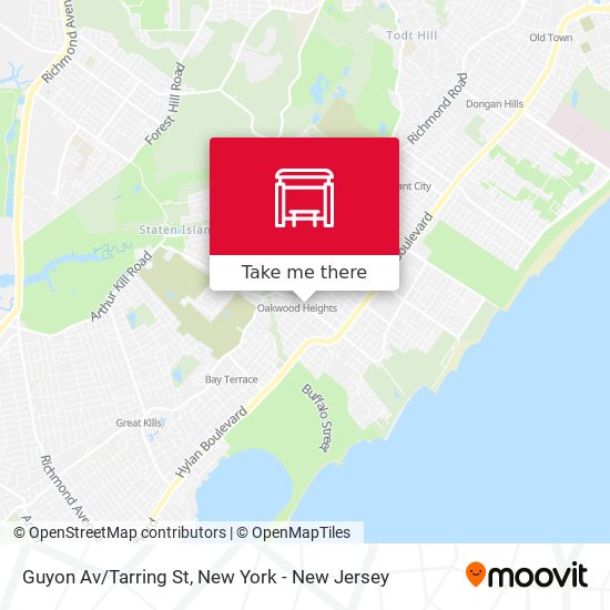 Mapa de Guyon Av/Tarring St
