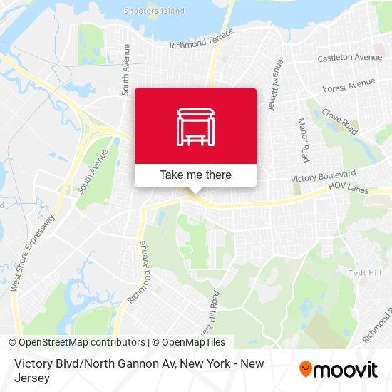 Mapa de Victory Blvd/North Gannon Av