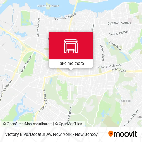 Victory Blvd/Decatur Av map