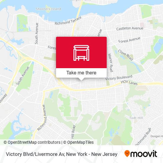 Victory Blvd/Livermore Av map
