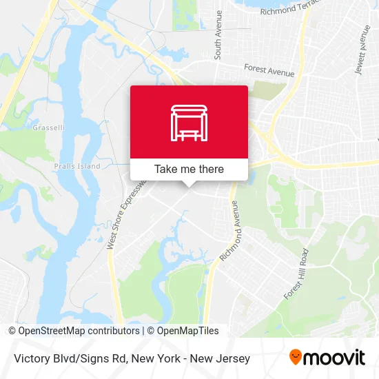 Victory Blvd/Signs Rd map