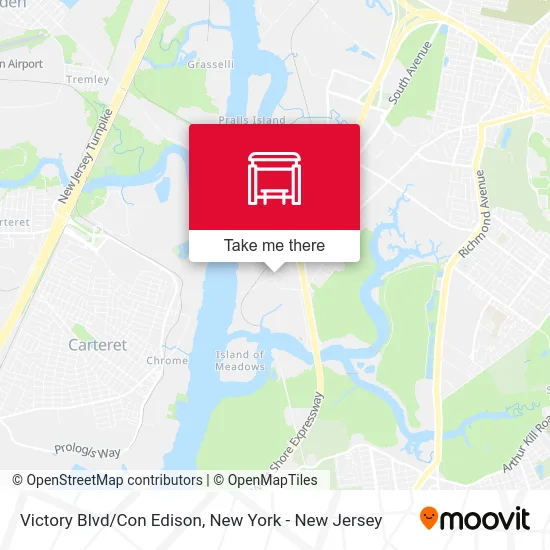 Victory Blvd/Con Edison map
