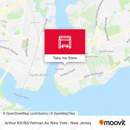 Arthur Kill Rd/Yetman Av map