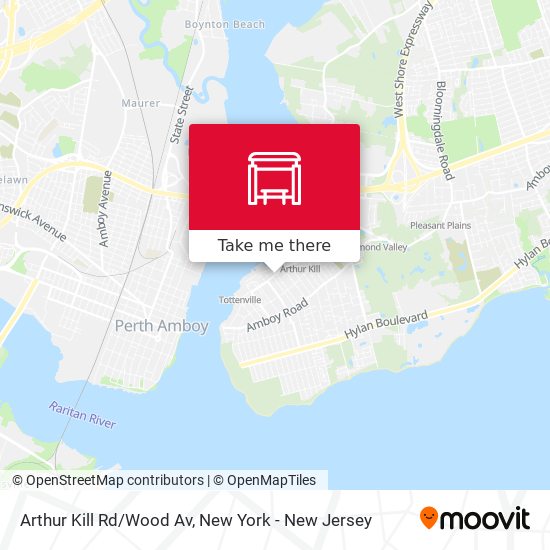Mapa de Arthur Kill Rd/Wood Av