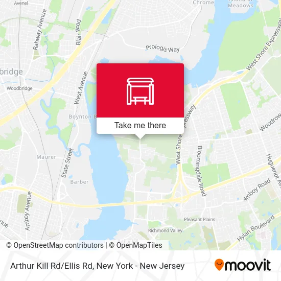 Arthur Kill Rd/Ellis Rd map