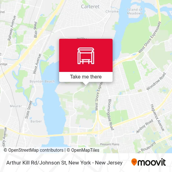Arthur Kill Rd/Johnson St map