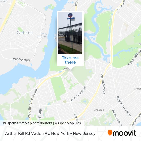 Arthur Kill Rd/Arden Av map