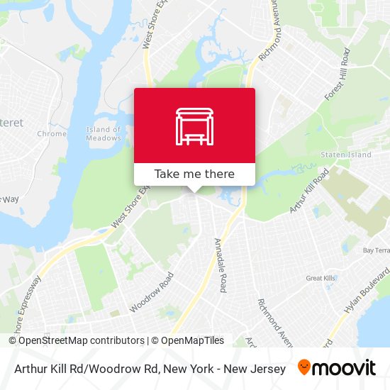 Mapa de Arthur Kill Rd/Woodrow Rd