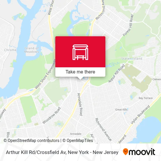 Arthur Kill Rd/Crossfield Av map