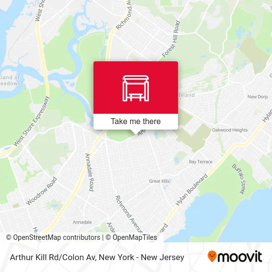 Arthur Kill Rd/Colon Av map