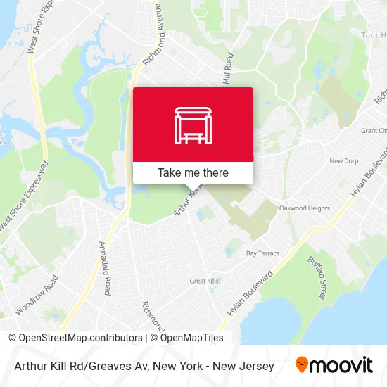 Arthur Kill Rd/Greaves Av map