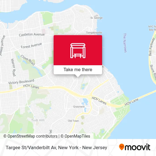 Targee St/Vanderbilt Av map