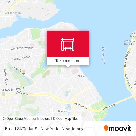 Broad St/Cedar St map