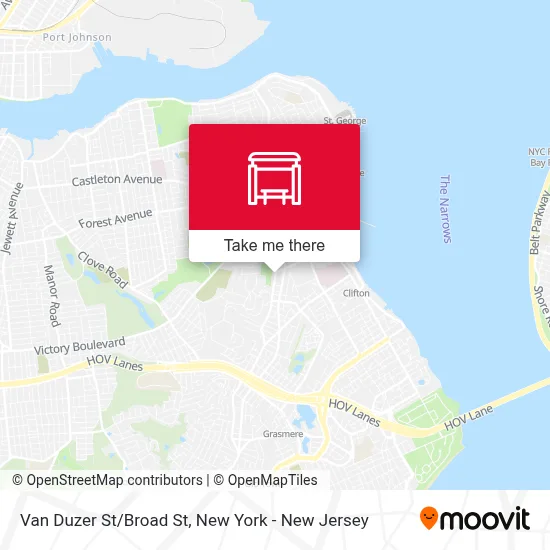 Van Duzer St/Broad St map