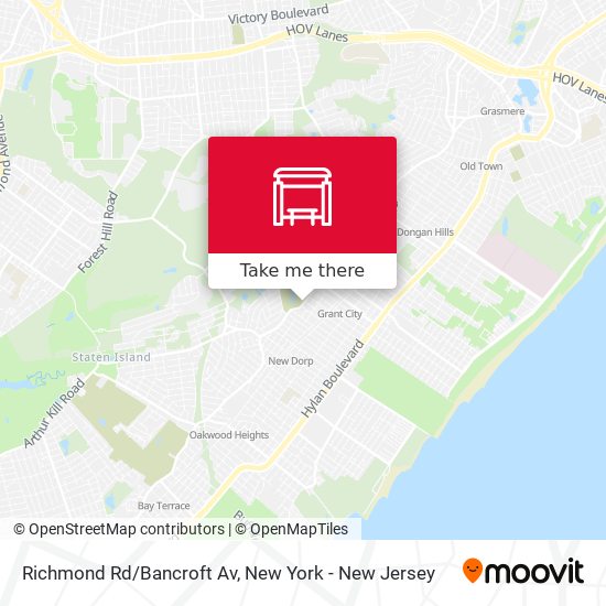 Mapa de Richmond Rd/Bancroft Av