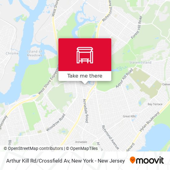 Arthur Kill Rd/Crossfield Av map