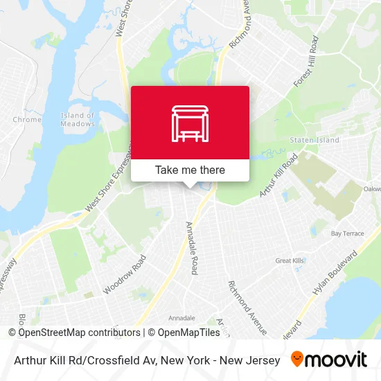 Arthur Kill Rd/Crossfield Av map