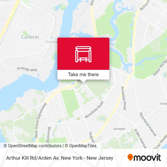 Arthur Kill Rd/Arden Av map