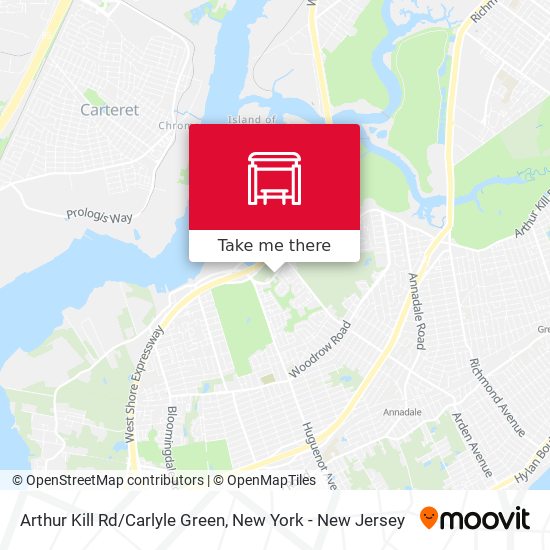 Arthur Kill Rd/Carlyle Green map