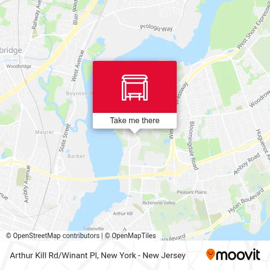 Arthur Kill Rd/Winant Pl map