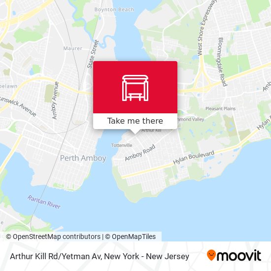 Arthur Kill Rd/Yetman Av map