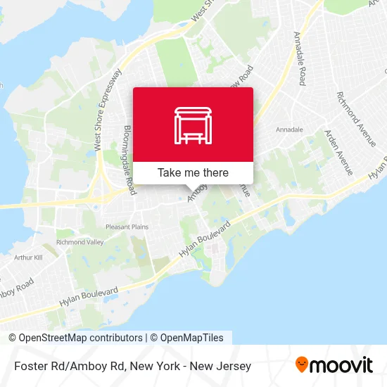 Foster Rd/Amboy Rd map