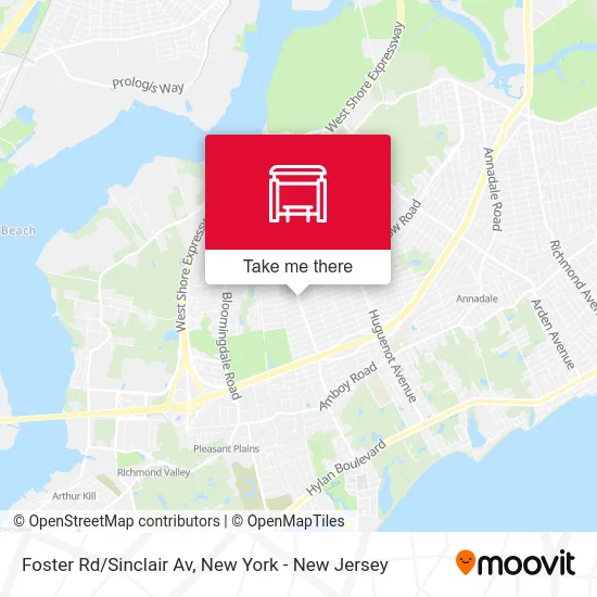 Foster Rd/Sinclair Av map