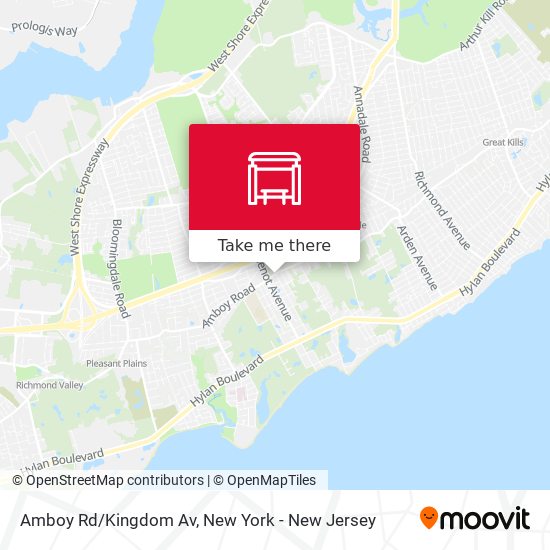 Mapa de Amboy Rd/Kingdom Av