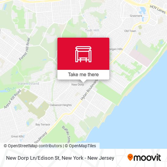 Mapa de New Dorp Ln/Edison St