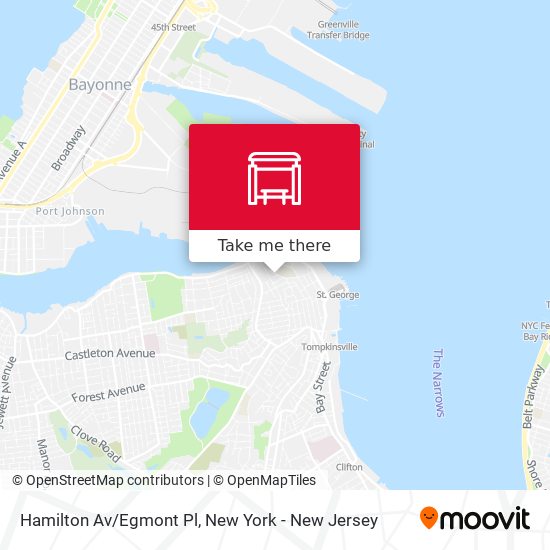 Mapa de Hamilton Av/Egmont Pl