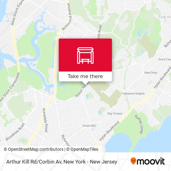 Mapa de Arthur Kill Rd/Corbin Av