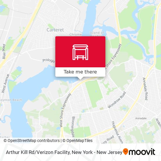Arthur Kill Rd / Verizon Facility map