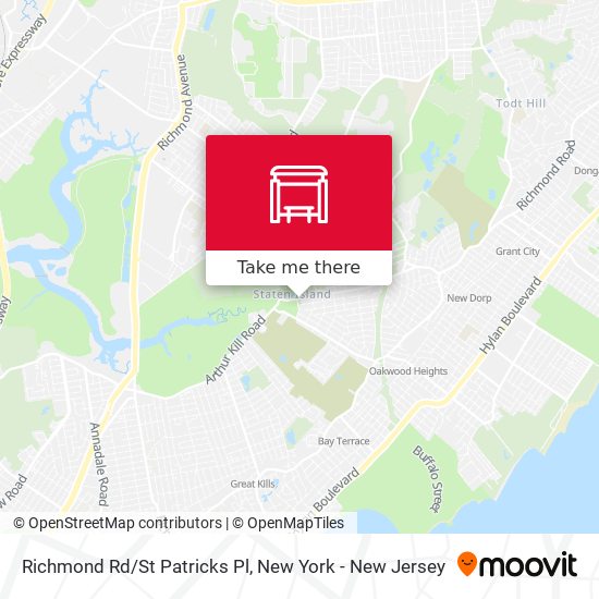 Richmond Rd/St Patricks Pl map
