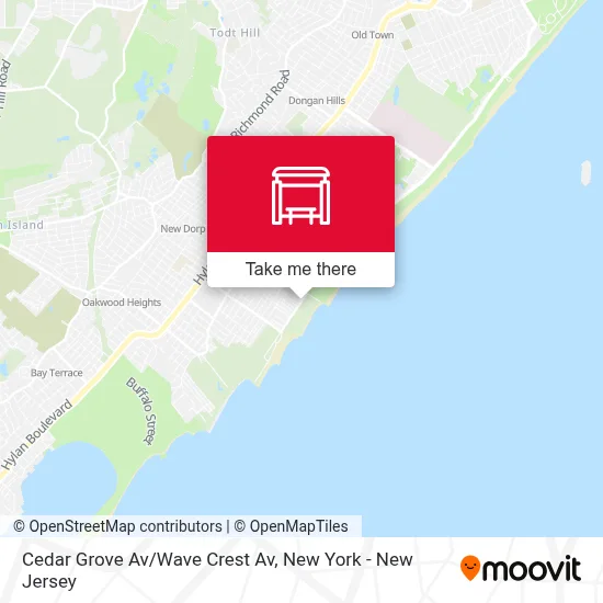 Cedar Grove Av/Wave Crest Av map